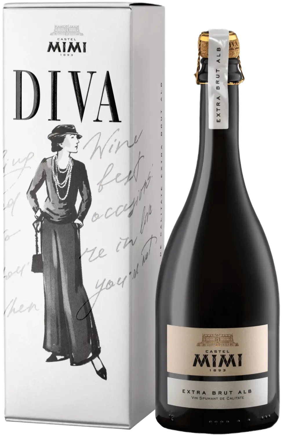 Spumant Diva Extra Brut Alb 9 luni